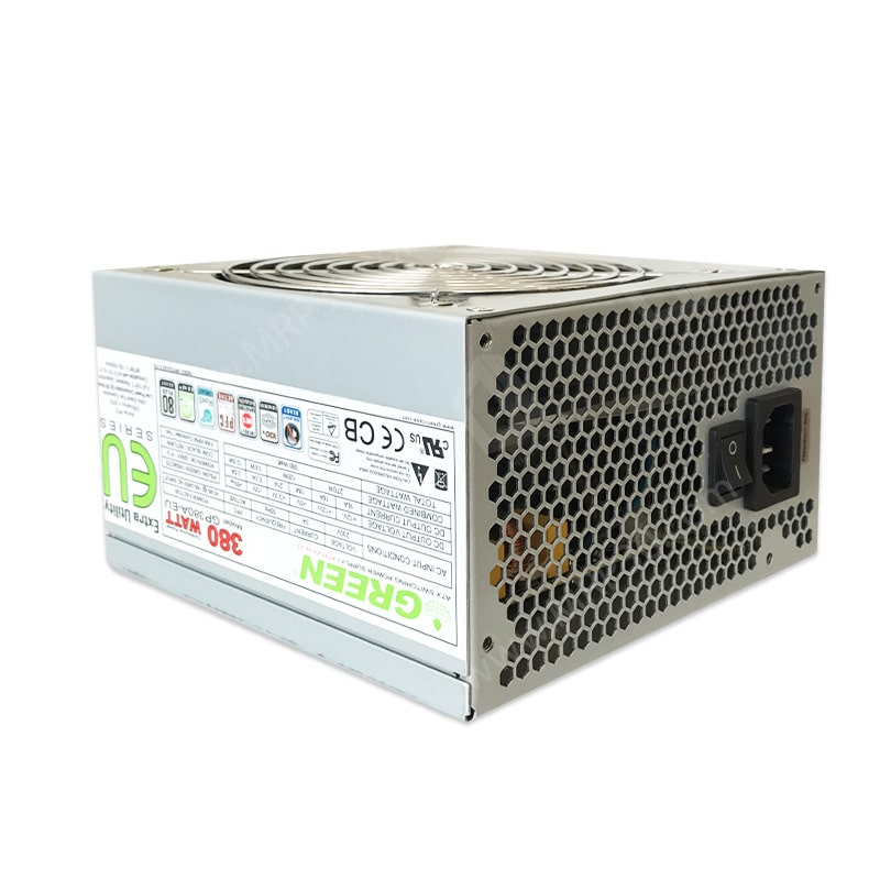 پاور کامپیوتر 380 وات گرین GREEN 380A-EU 1 پاور کامپیوتر 380 وات گرین GREEN 380A-EU